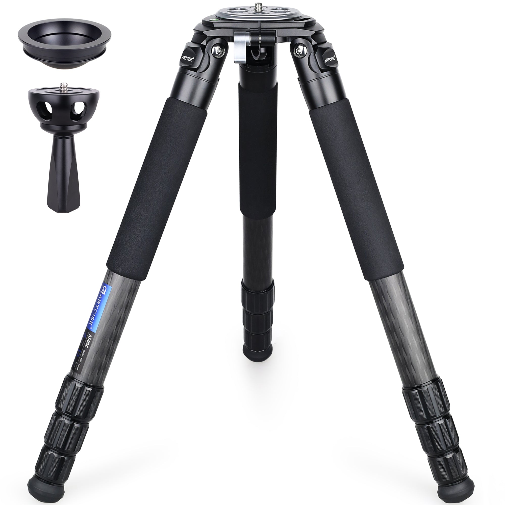 ARTCISE AS90C Carbon Fiber Tripod with LB75N Bowl Adapter