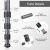 ARTCISE NS75C Special-Shaped Center Column Carbon Fiber Tripod With 36MM Low Profile Ball Head