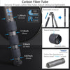 Carbon Fiber Tripod Leg For ARTCISE CS80C Tripod 10-Layer Carbon Heavy Duty Travel Camera Stand