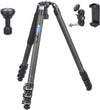 ARTCISE AF80C Flip Lock Carbon Fiber Tripod With 65mm Bowl Adapter