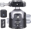 ARTCISE XB54 Low Profile Ball Head,54MM Ball Head,with 2 Arca Swiss QRP