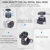 ARTCISE XB54 Low Profile Ball Head,54MM Ball Head,with 2 Arca Swiss QRP