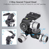 ARTCISE GA3 3 Way Geared Tripod Head with Arca Type QR Plate